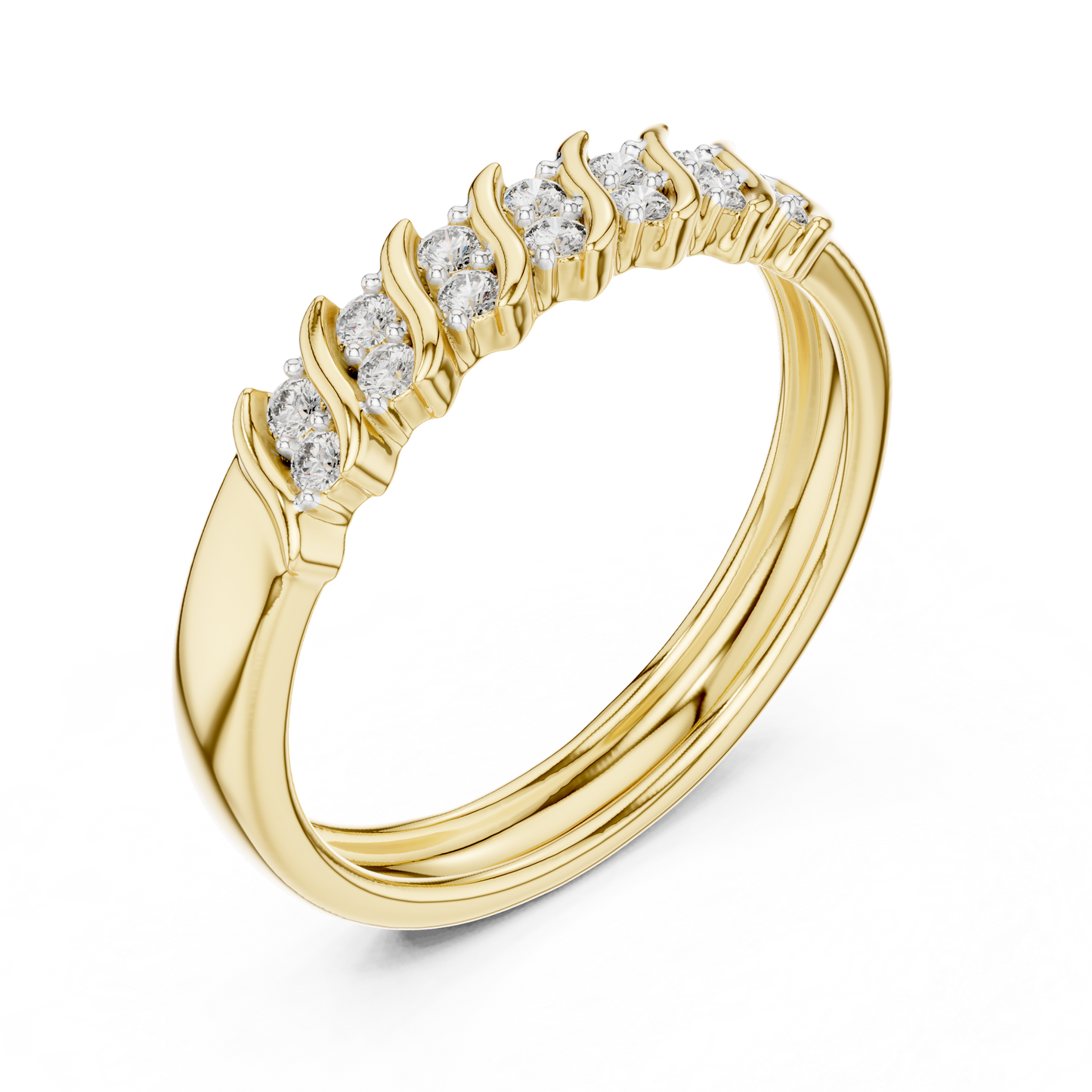 Wavecrest Lab-Grown Diamond Band