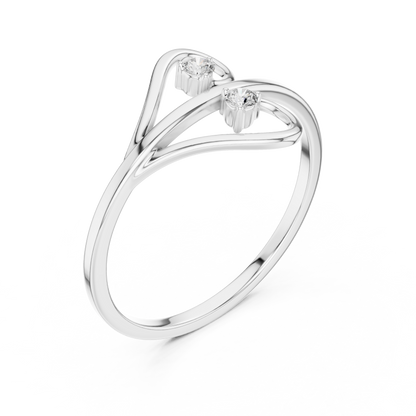 Twist Solitaire Lab-Grown Diamond Ring