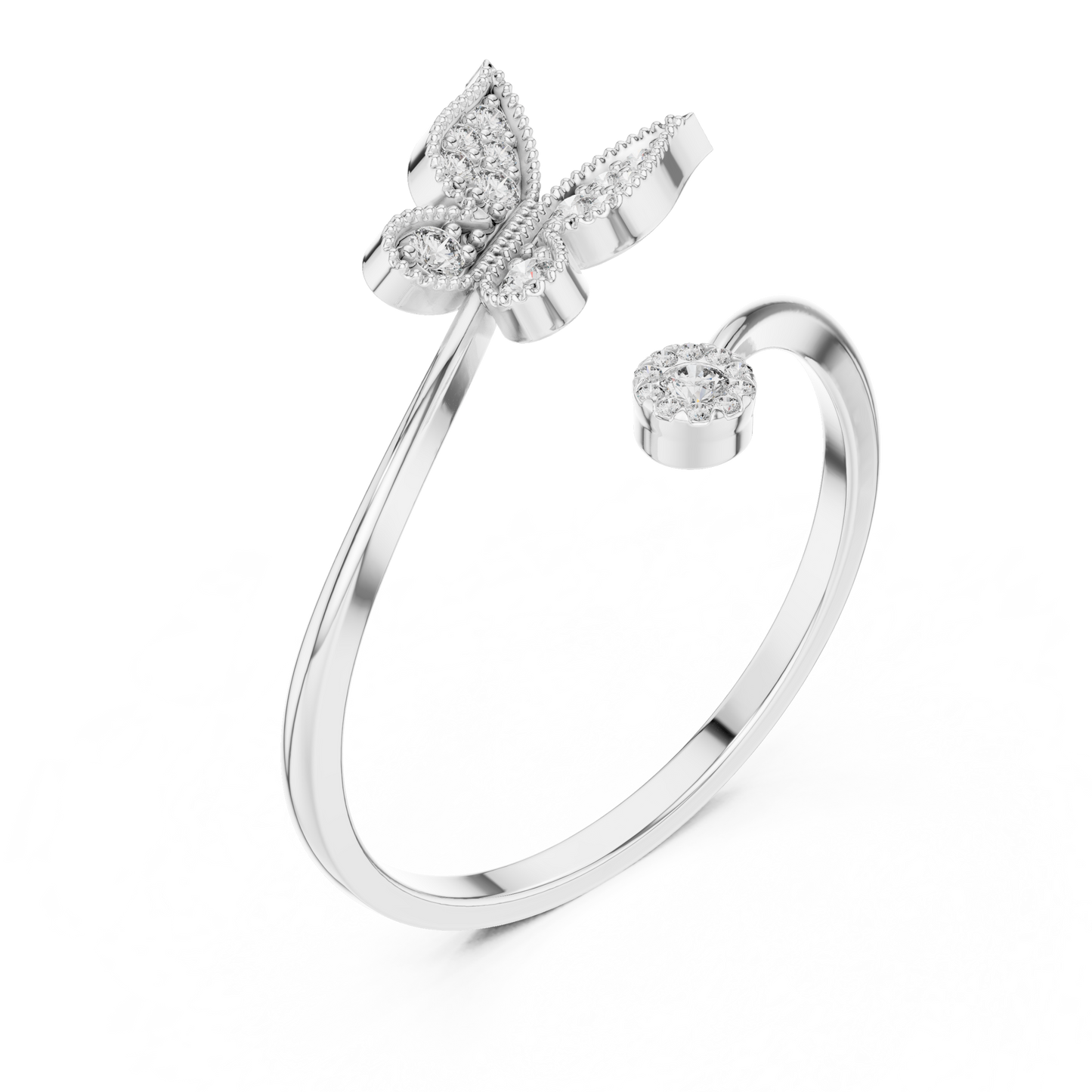 Butterfly Bloom Diamond Ring