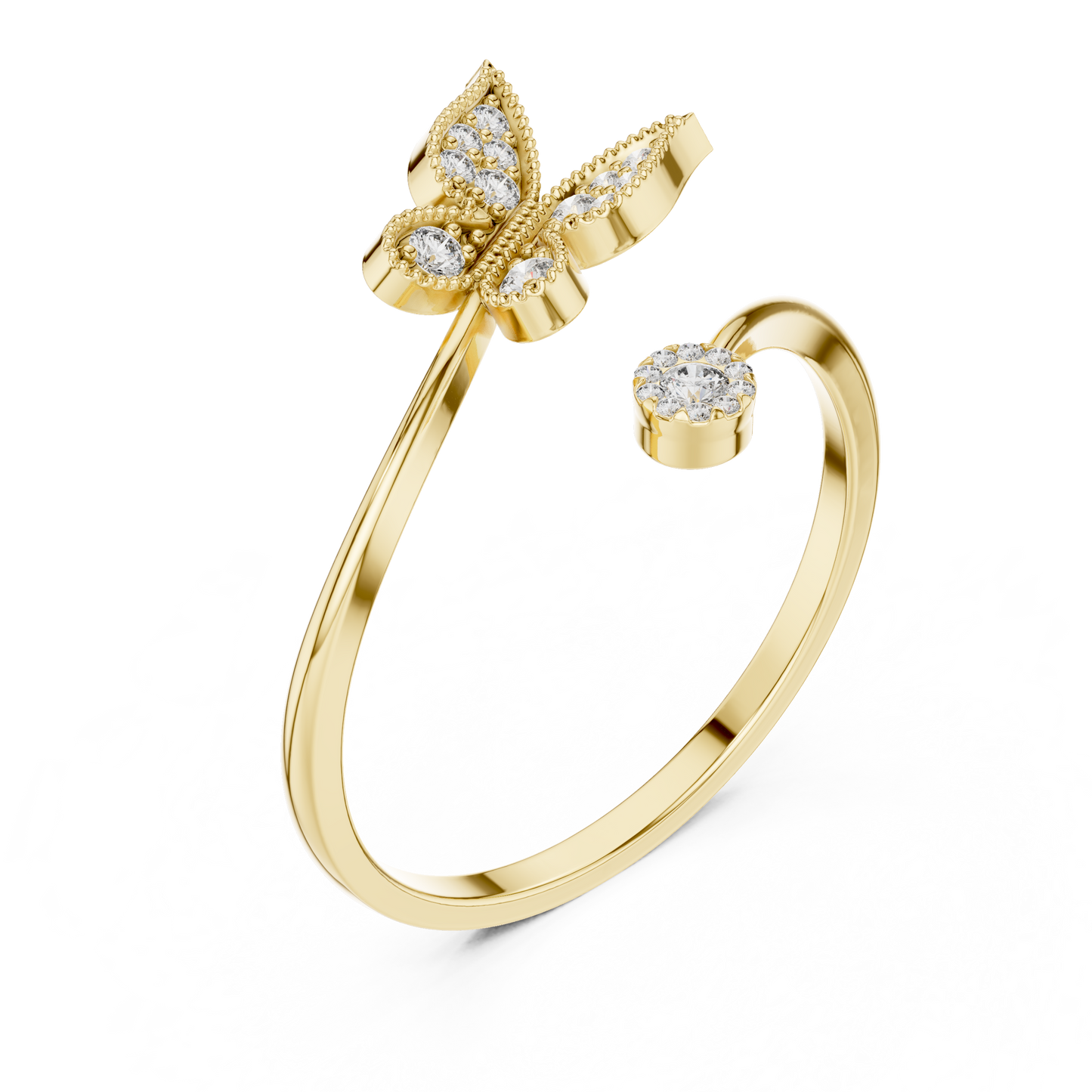 Butterfly Bloom Diamond Ring