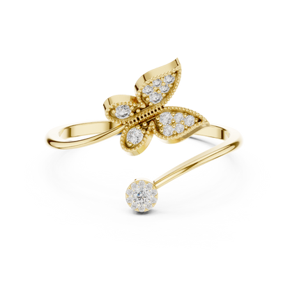 Butterfly Bloom Diamond Ring