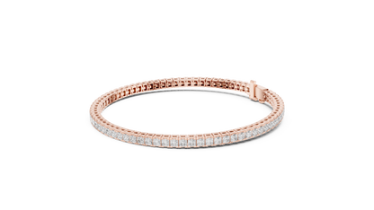Princess-Cut Diamond Tennis Bracelet