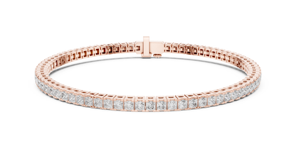 Princess-Cut Diamond Tennis Bracelet