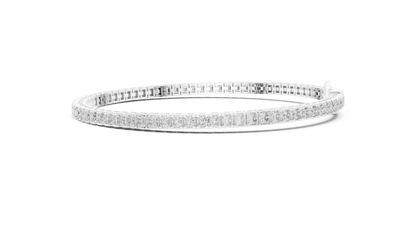 Princess-Cut Diamond Tennis Bracelet