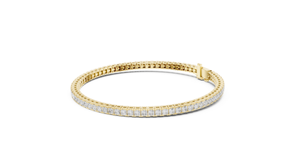 Princess-Cut Diamond Tennis Bracelet