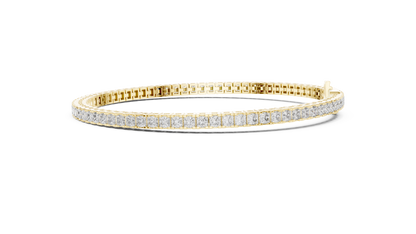 Princess-Cut Diamond Tennis Bracelet