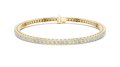 Princess-Cut Diamond Tennis Bracelet