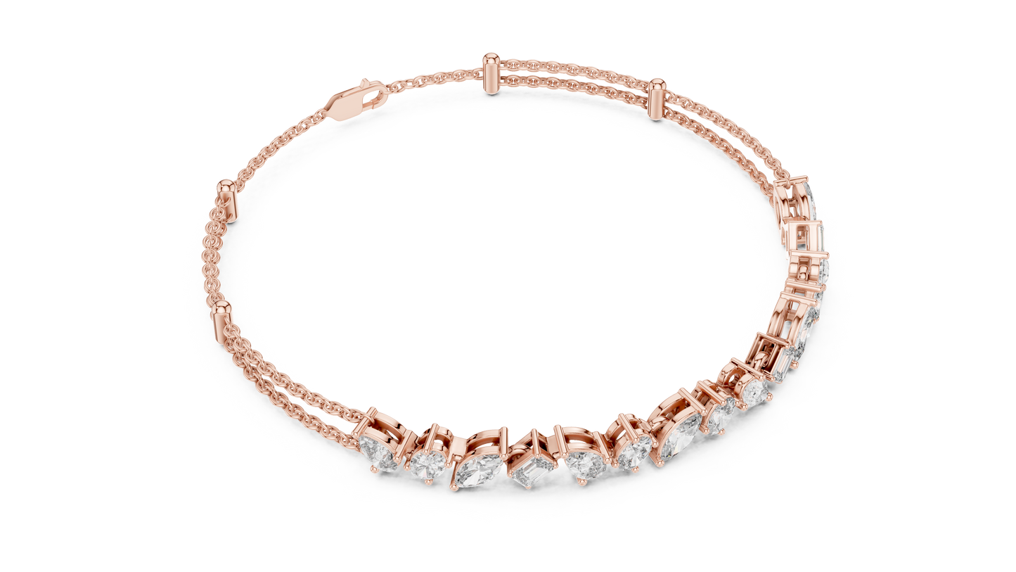 Luminous Harmony Diamond Chain Bracelet