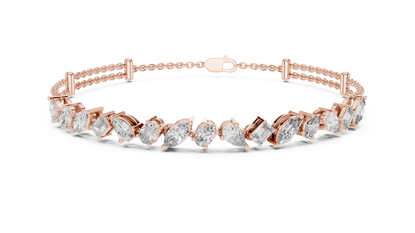 Luminous Harmony Diamond Chain Bracelet