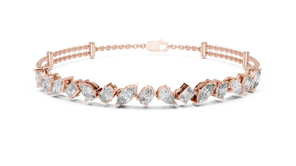 Luminous Harmony Diamond Chain Bracelet