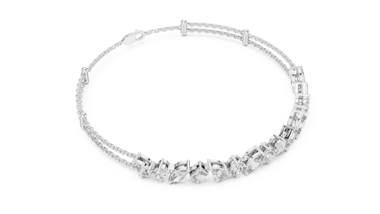 Luminous Harmony Diamond Chain Bracelet