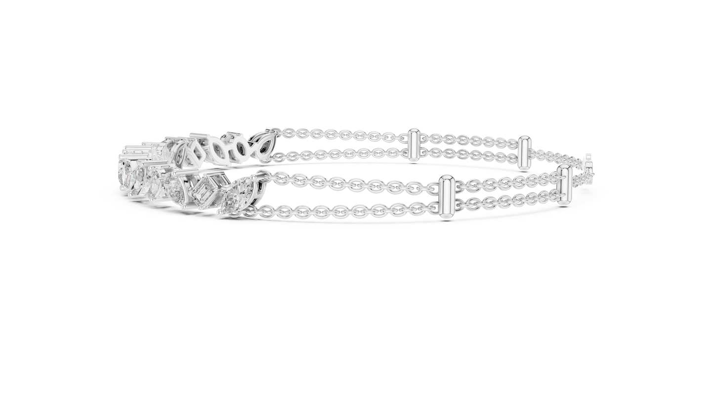 Luminous Harmony Diamond Chain Bracelet