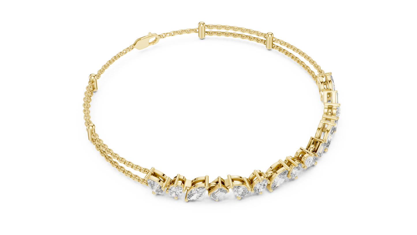 Luminous Harmony Diamond Chain Bracelet
