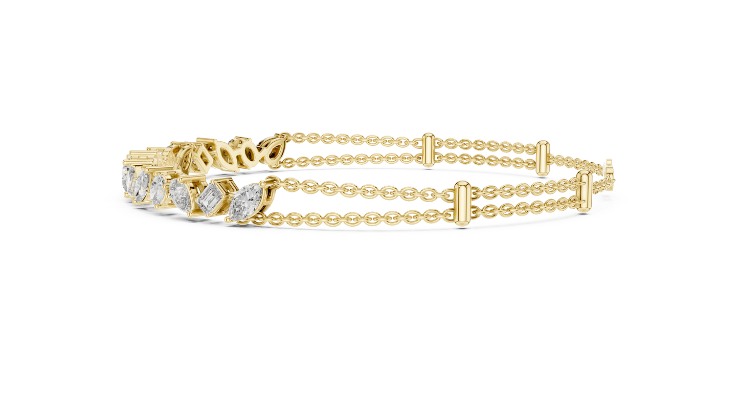 Luminous Harmony Diamond Chain Bracelet