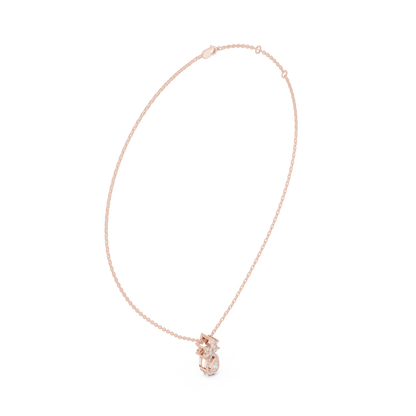 Pear Halo Lab-Grown Diamond Pendant