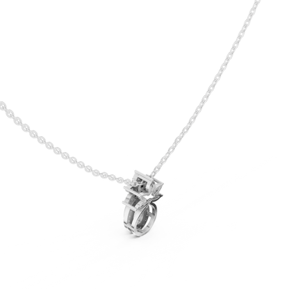 Pear Halo Lab-Grown Diamond Pendant