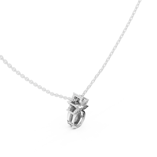 Pear Halo Lab-Grown Diamond Pendant