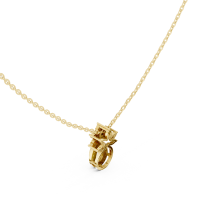 Pear Halo Lab-Grown Diamond Pendant
