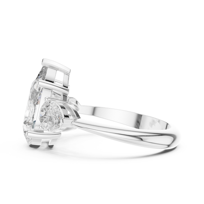 Pear Three-Stone Lab-Grown Diamond Ring