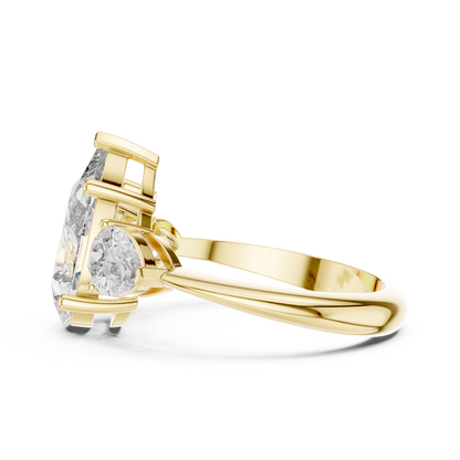 Pear Three-Stone Lab-Grown Diamond Ring