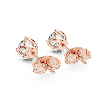 Classic Solitaire Lab-Grown Diamond Stud Earrings