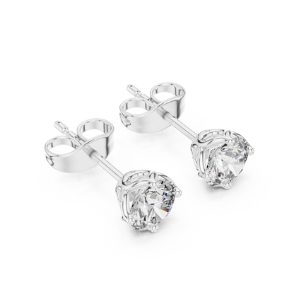 Classic Solitaire Lab-Grown Diamond Stud Earrings