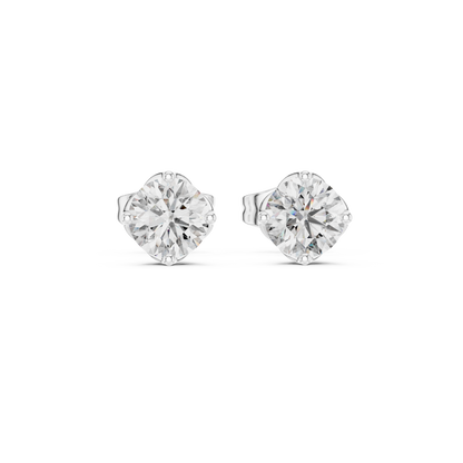 Classic Solitaire Lab-Grown Diamond Stud Earrings