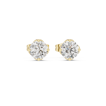 Classic Solitaire Lab-Grown Diamond Stud Earrings