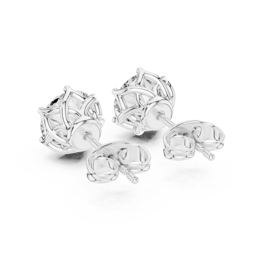 Signature Six-Prong Lab-Grown Diamond Stud Earrings