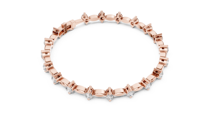 Golden Grace Diamond Link Bracelet