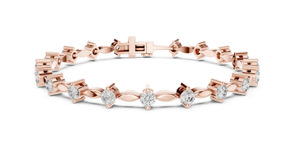 Golden Grace Diamond Link Bracelet