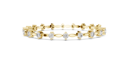 Golden Grace Diamond Link Bracelet