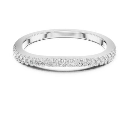 Round Diamond Half Eternity Band