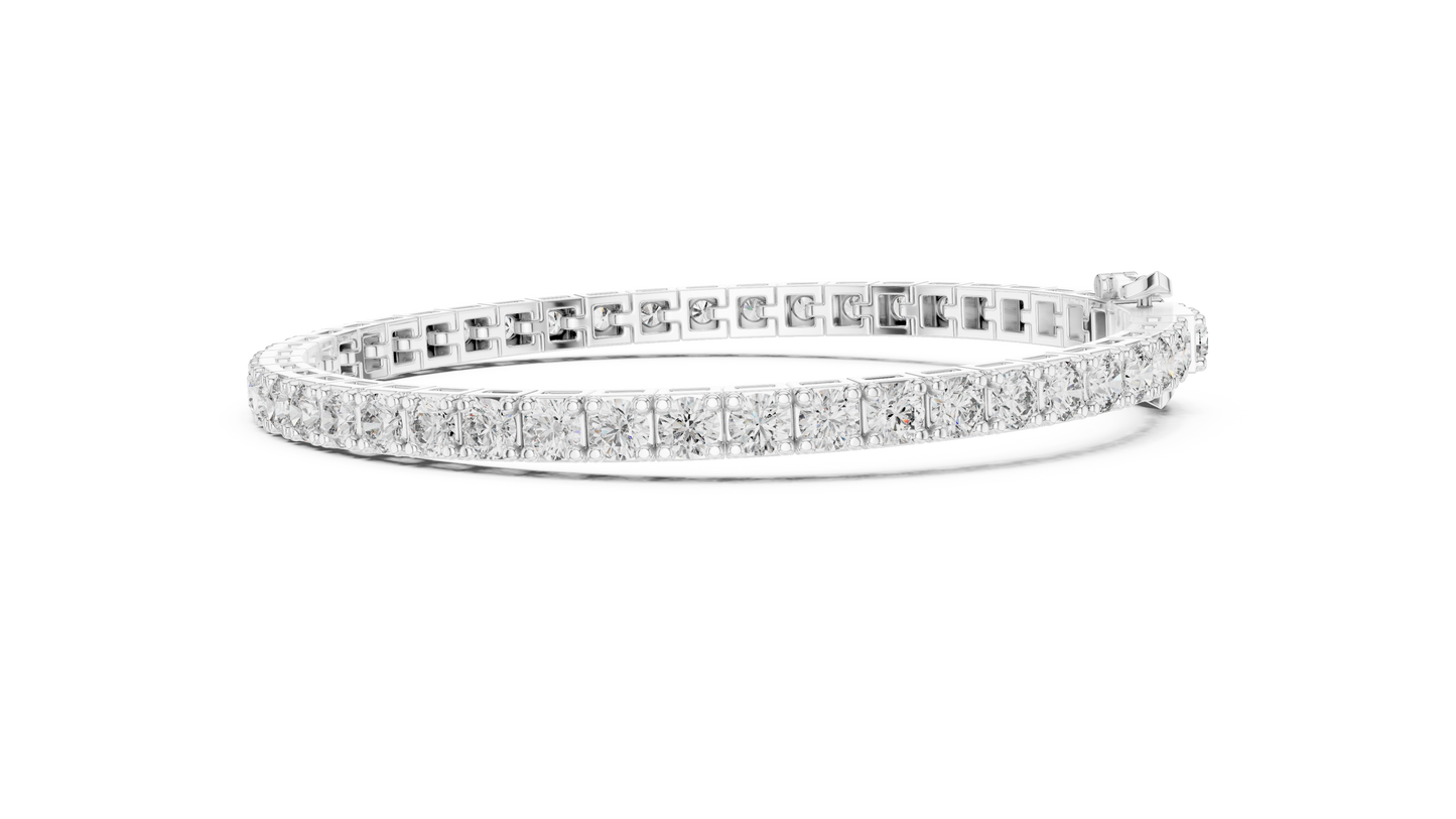 Classic Round Diamond Tennis Bracelet