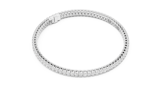 Oval Diamond Tennis Bracelet