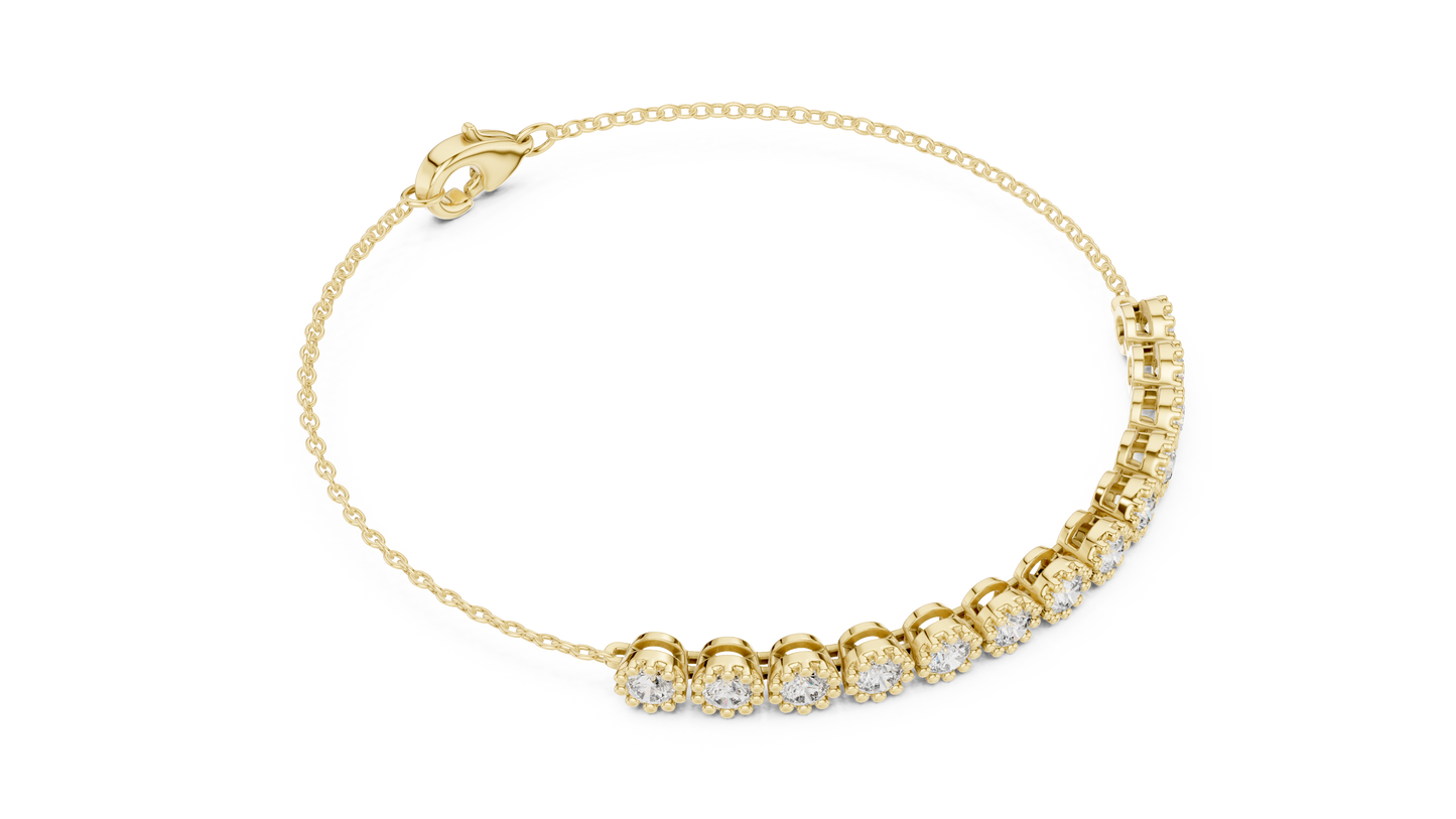 Diamond Adjustable Chain Bracelet