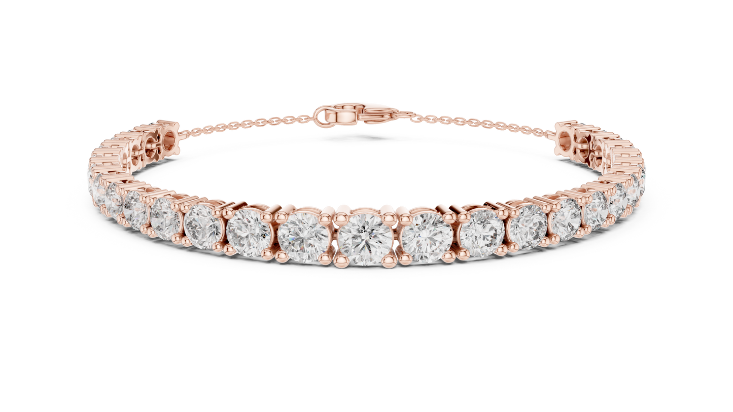 Brilliant round-cut Diamond Tennis Bracelet