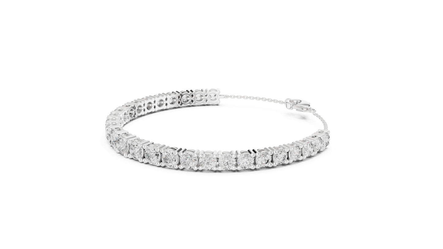 Brilliant round-cut Diamond Tennis Bracelet