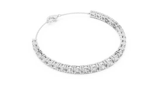 Brilliant round-cut Diamond Tennis Bracelet