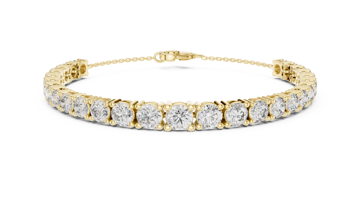 Brilliant round-cut Diamond Tennis Bracelet
