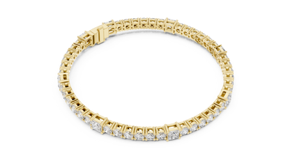 Square & Round Diamond Tennis Bracelet