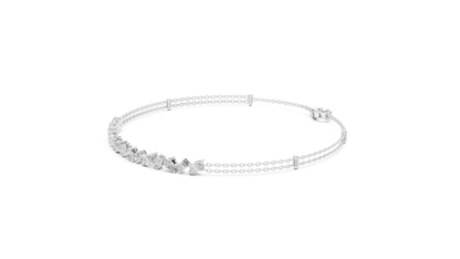 Diamond Station Chain Bracelet