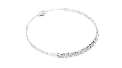 Diamond Station Chain Bracelet