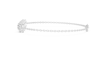 Triple Halo Diamond Bracelet