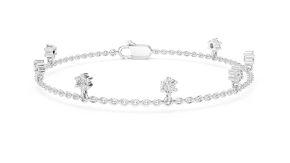 Marquise-Cut Diamond Tennis Bracelet