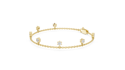 Marquise-Cut Diamond Tennis Bracelet