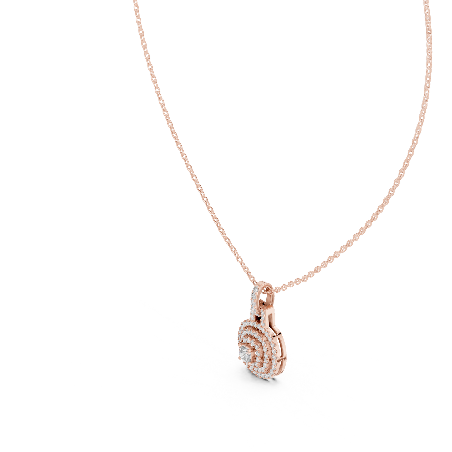 Diamond Halo Pendant