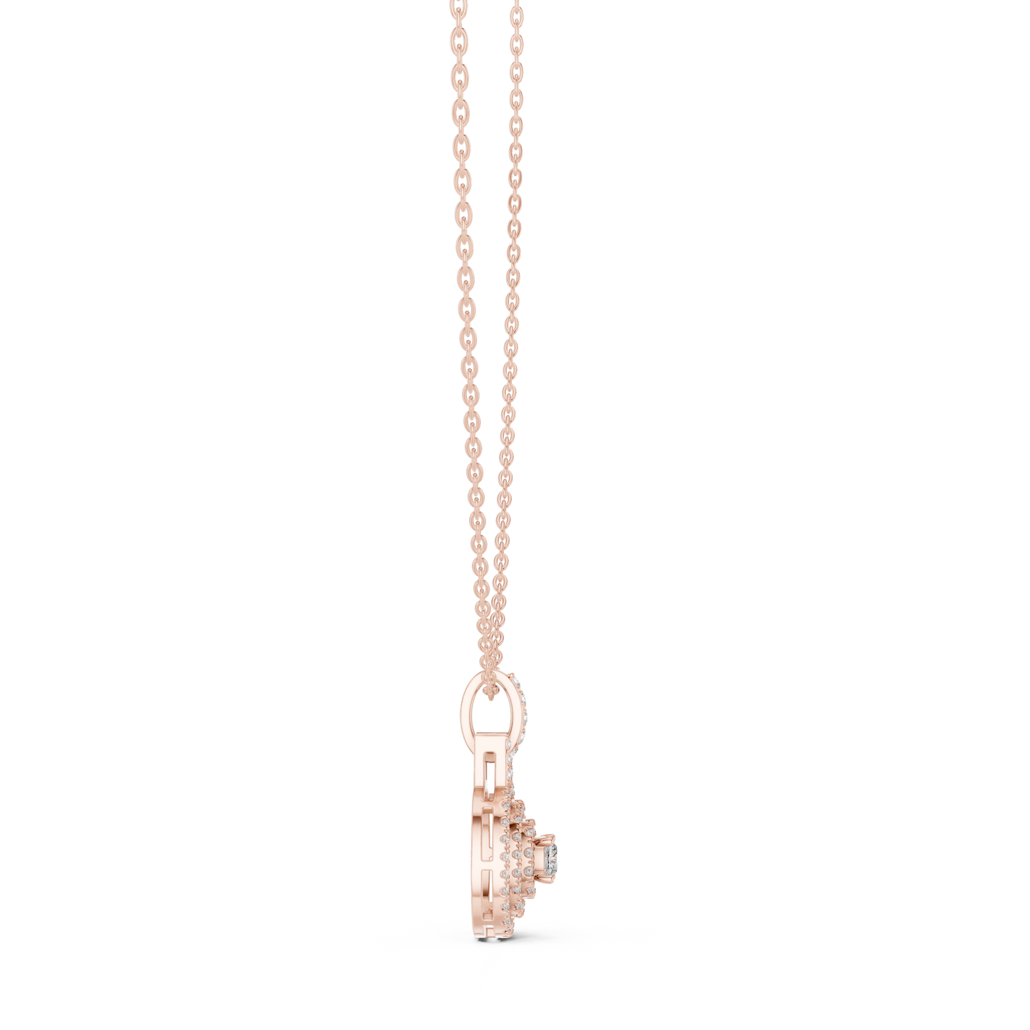 Diamond Halo Pendant