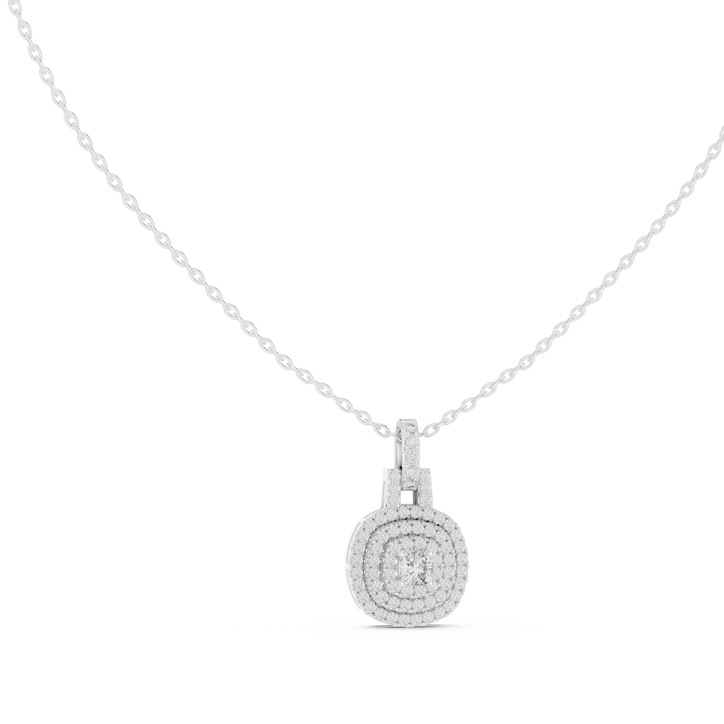 Diamond Halo Pendant