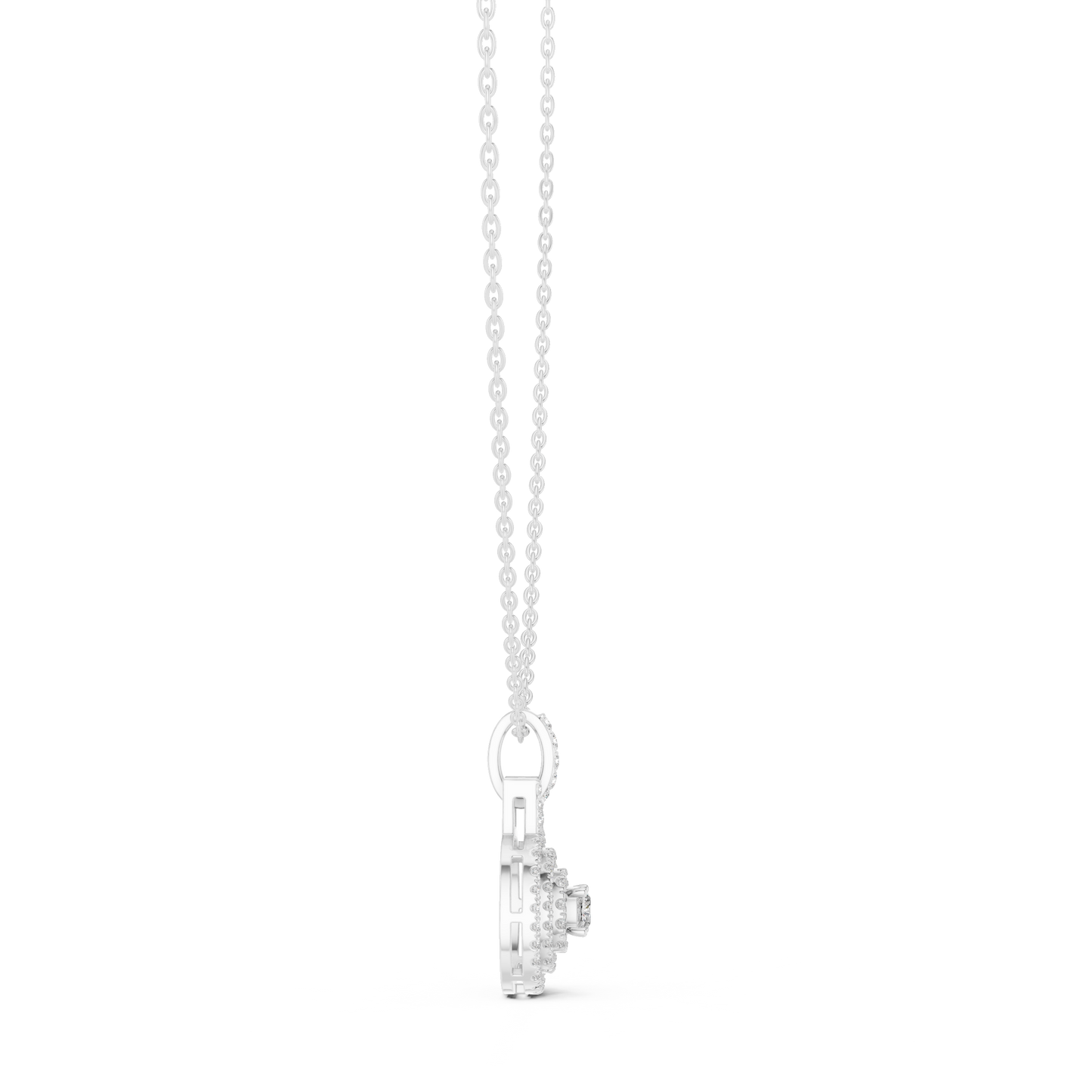 Diamond Halo Pendant